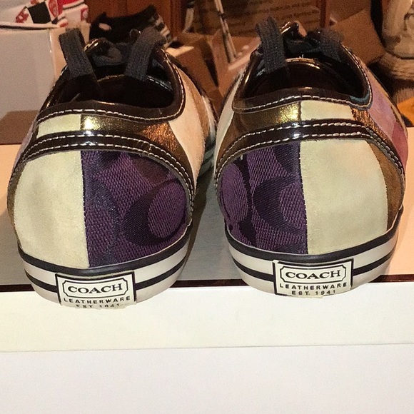 COACH DAWNELL PATCHWORK 💯 AUTHENTIC SNEAKERS - Picture 4 of 14